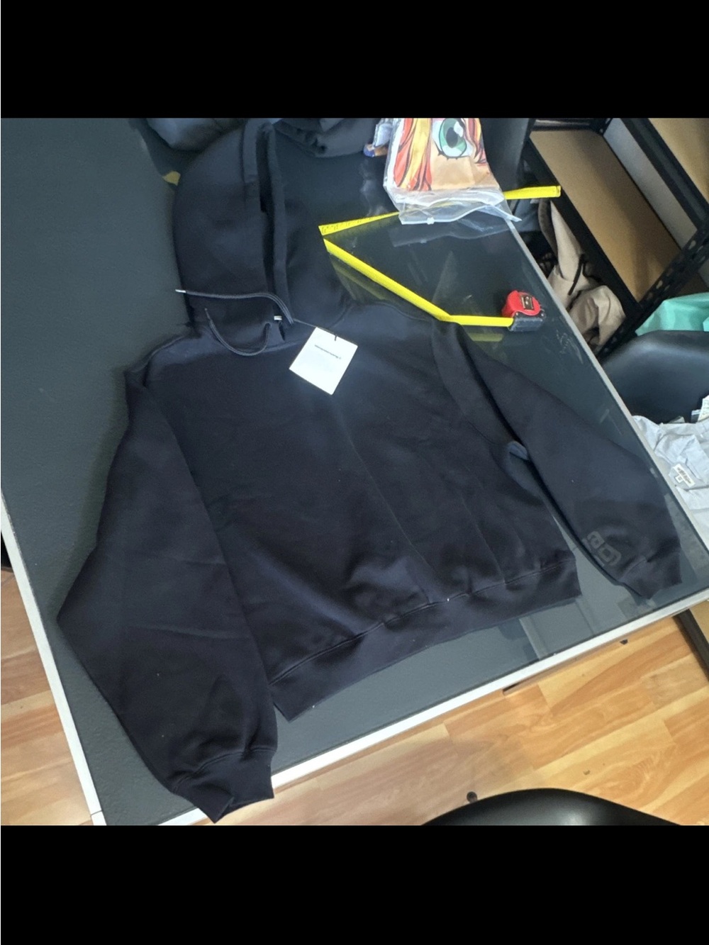 T by Alexander Wang Black Hooded Sweatshirt